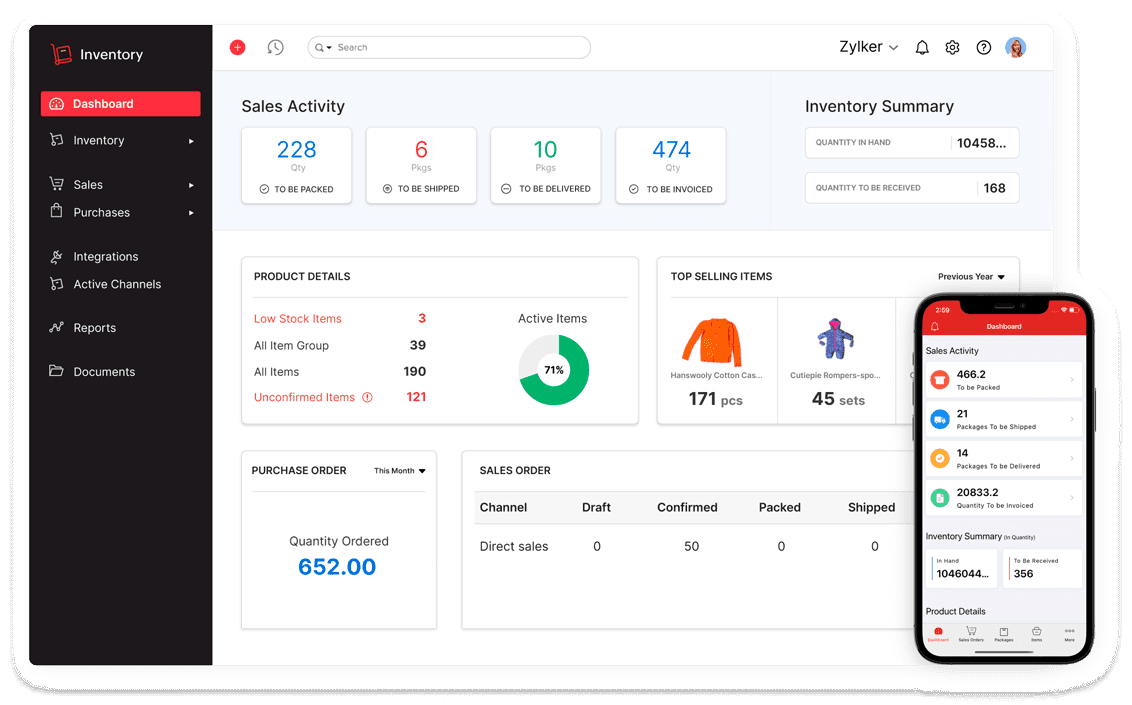 Zoho Dashboard