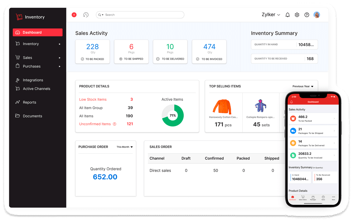 Zoho Dashboard
